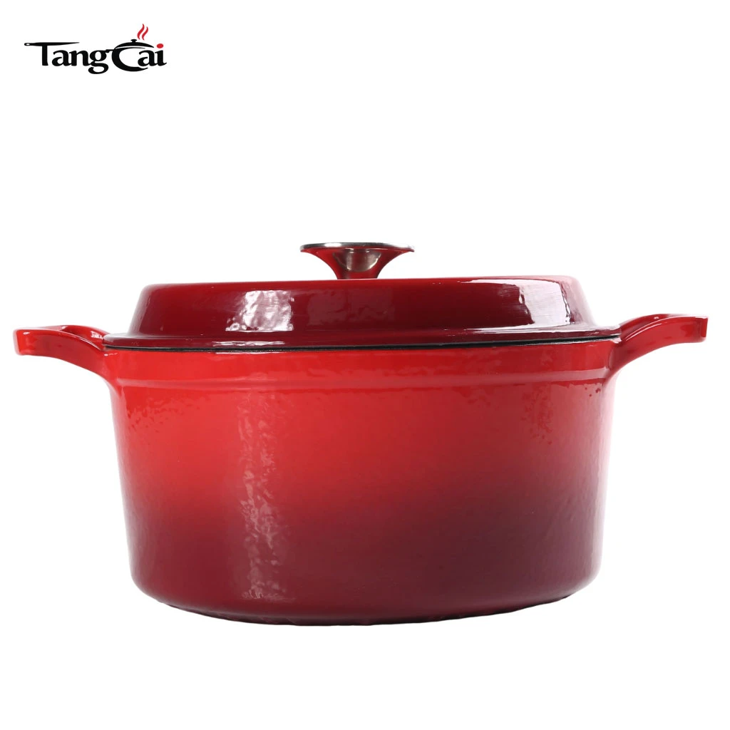 Жаровня из эмалированного чугуна 5QT с большими широкими ручками
