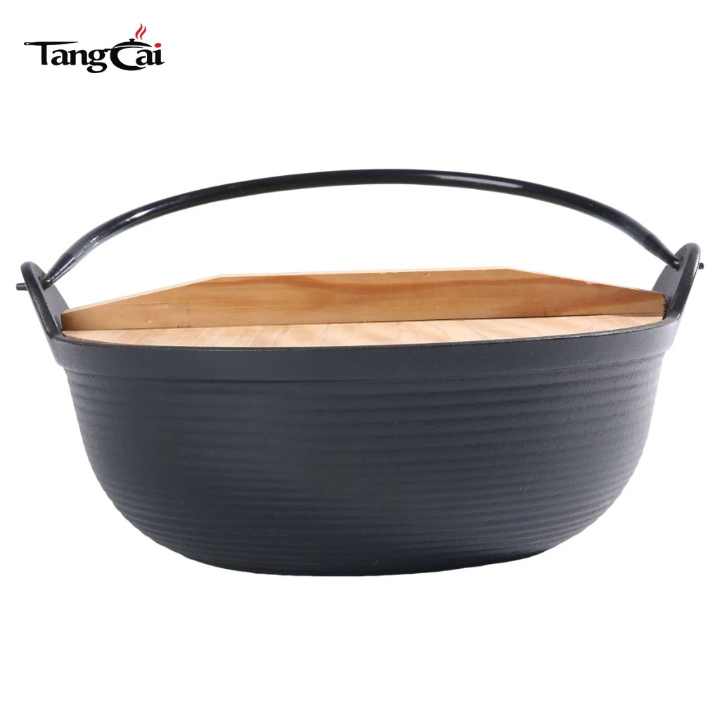 Японский чугунный горшок Sukiyaki Tetsu Nabe объемом 1,7 л