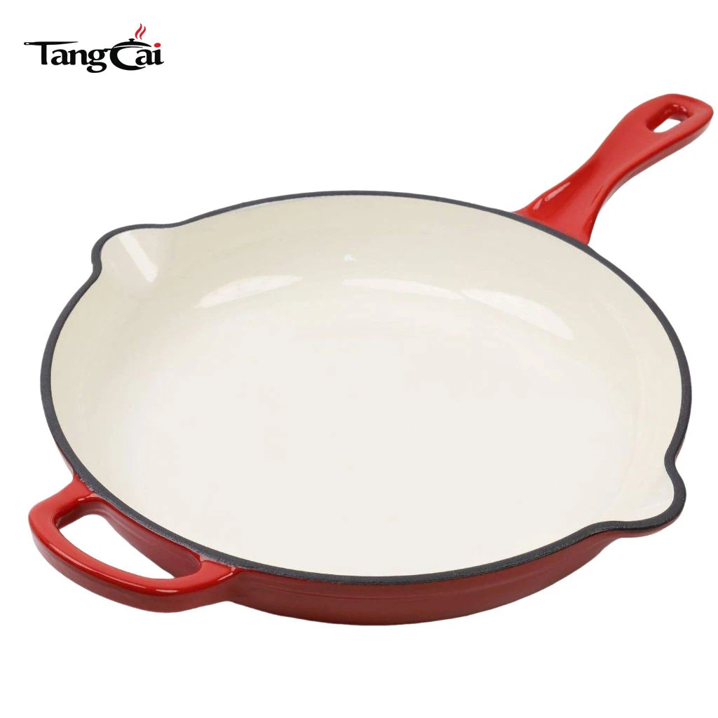 Оптовая продажа эмалированной чугунной посуды из 7 предметов, Разноцветных кастрюль и сковородок, Популярных наборов кухонной утвари