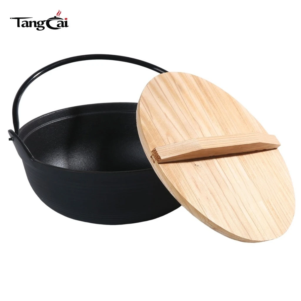 Японский чугунный горшок Sukiyaki Tetsu Nabe объемом 1,7 л